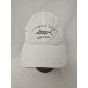 Panama Jack Black Marlin Cotton Lightweight Fishing Hat Cap Adjustable Casual